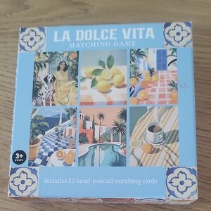 Eccolo Hand-Painted Memory Card Game Sealed NOS